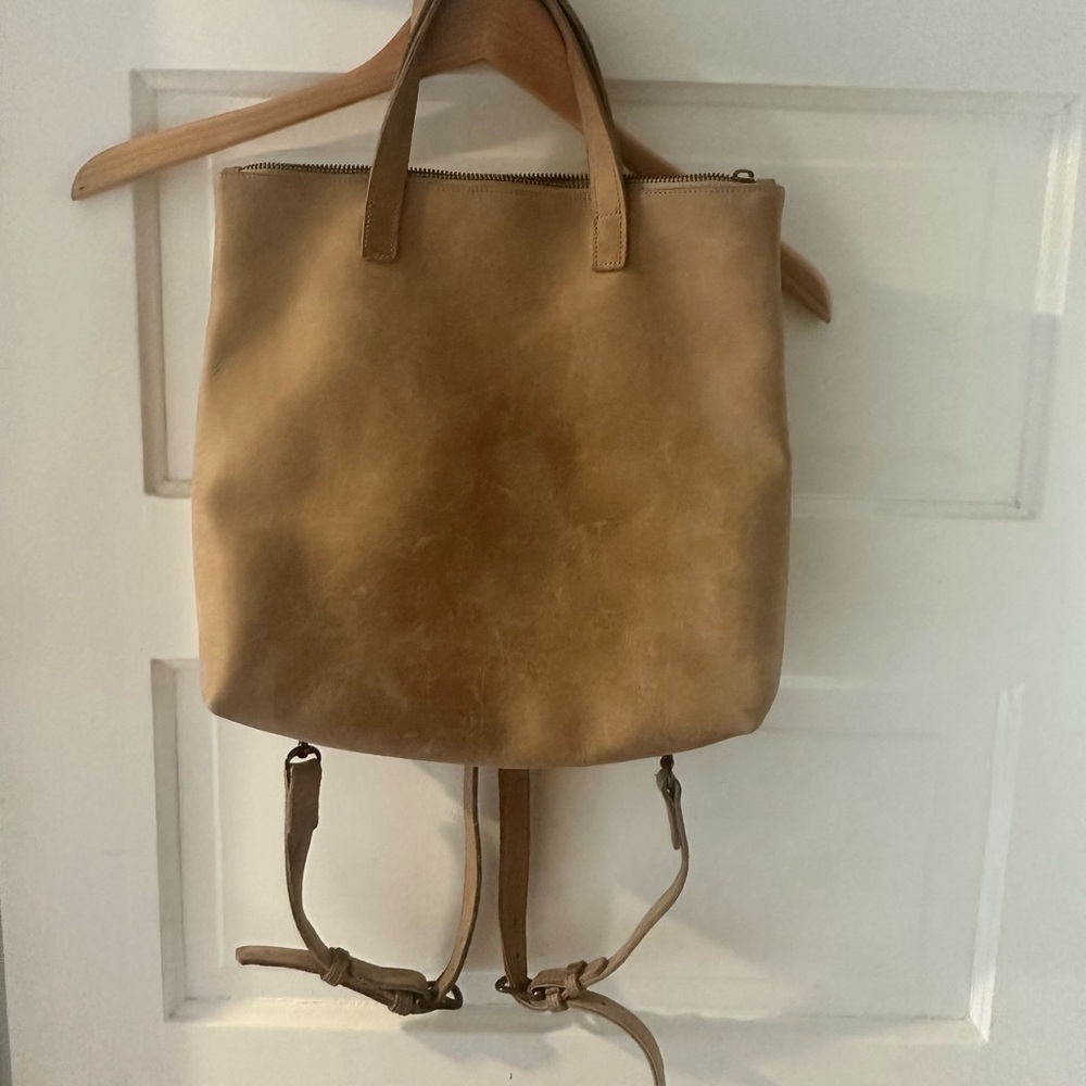 ABLE Leather Backpack